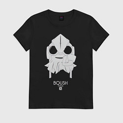 Футболка хлопковая женская Тинкер из Доты 2, цвет: черный