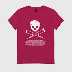 Женская футболка Jackass Предупреждение