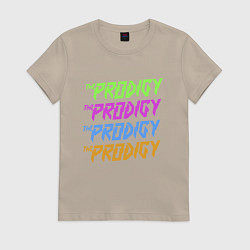 Футболка хлопковая женская The Prodigy, цвет: миндальный
