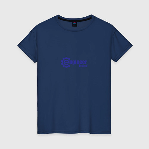 Женская футболка Инженер внутри / Тёмно-синий – фото 1