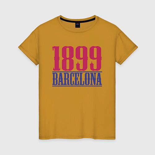 Женская футболка 1899 Barcelona / Горчичный – фото 1