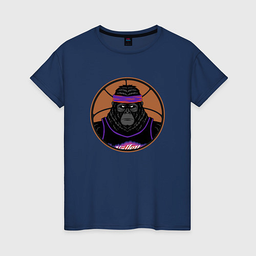 Женская футболка Горилла - Финикс / Тёмно-синий – фото 1