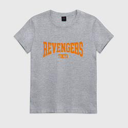 Футболка хлопковая женская REVENGERS TOKYO, цвет: меланж