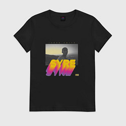 Футболка хлопковая женская SYRE, цвет: черный