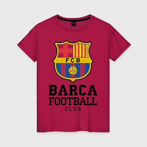 Женская футболка Barcelona Football Club / Маджента – фото 1