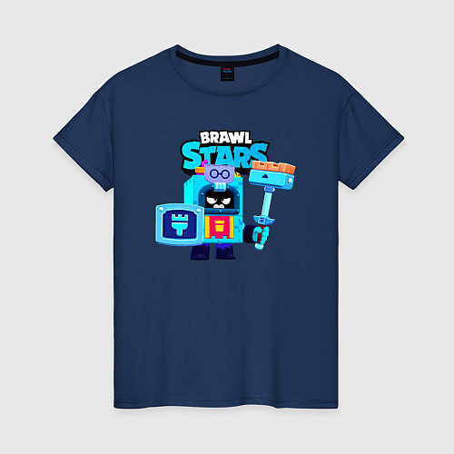 Женская футболка Ash Brawl Stars Эш / Тёмно-синий – фото 1