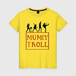 Футболка хлопковая женская Mumiy Troll Мумий Тролль, цвет: желтый