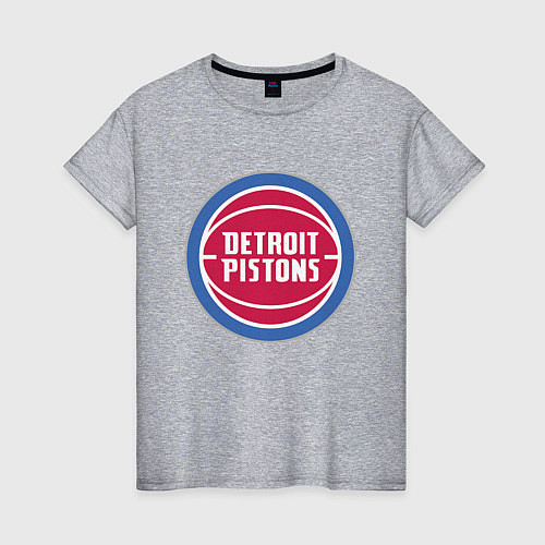 Женская футболка Detroit pistons / Меланж – фото 1