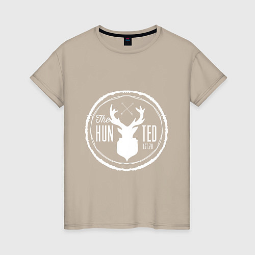 Женская футболка The Hunted / Миндальный – фото 1