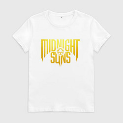 Футболка хлопковая женская Midnight Suns, цвет: белый