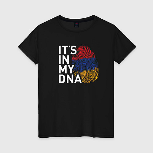 Женская футболка Its in my DNA / Черный – фото 1