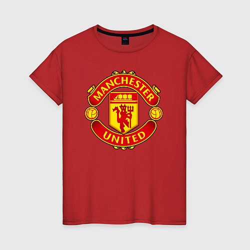 Женская футболка Манчестер Юнайтед Роналду 2021 / Красный – фото 1