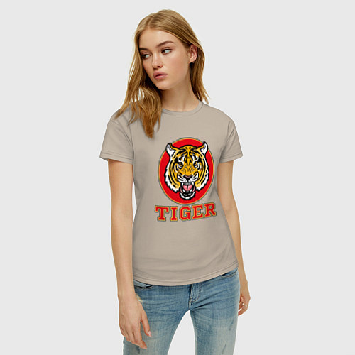 Женская футболка Tiger Japan / Миндальный – фото 3