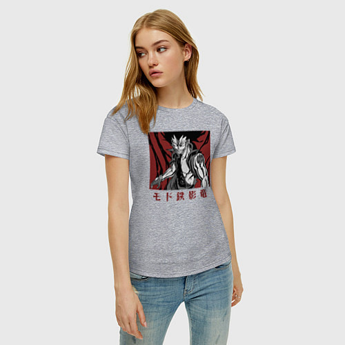 Женская футболка Гажил-режим стальной тени / Меланж – фото 3