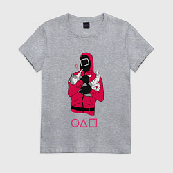 Женская футболка Игра в кальмара - милый котик