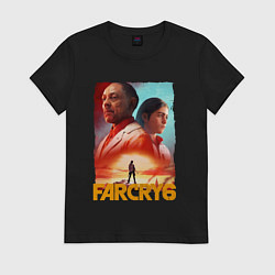 Футболка хлопковая женская FAR CRY 6 ФАР КРАЙ 6 ПОСТЕР, цвет: черный
