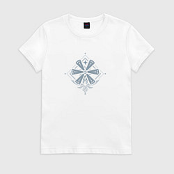 Футболка хлопковая женская Genshin Impact - Мондштадт, цвет: белый