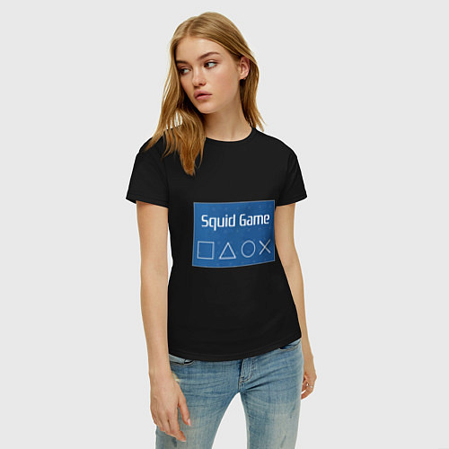 Женская футболка Squid Gamer / Черный – фото 3