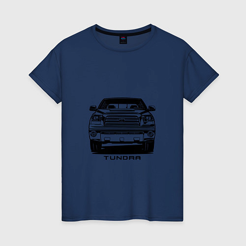 Женская футболка Тойота Тундра / Тёмно-синий – фото 1
