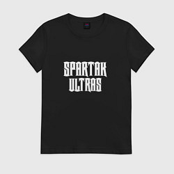 Футболка хлопковая женская SPARTAK ULTRAS, цвет: черный