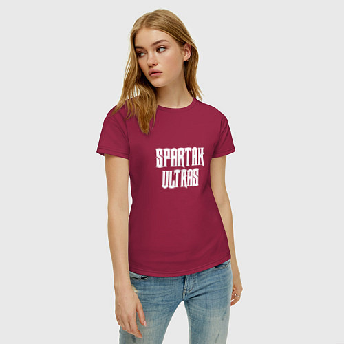 Женская футболка SPARTAK ULTRAS / Маджента – фото 3