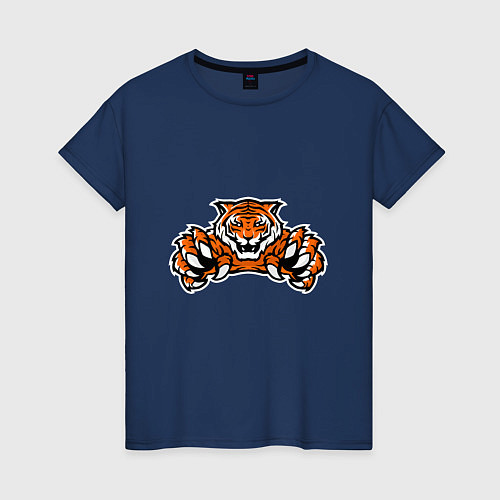 Женская футболка Tiger - Warrior / Тёмно-синий – фото 1