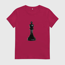 Женская футболка Шахматная фигура Чёрный король