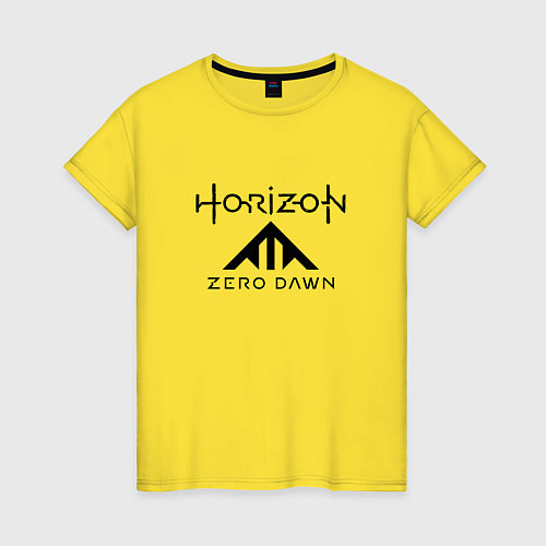 Женская футболка HORIZON ZERO DAWN / Желтый – фото 1