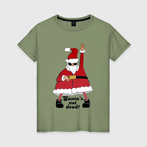 Женская футболка Santas not dead! / Авокадо – фото 1