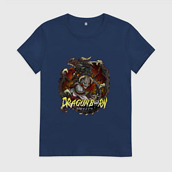 Женская футболка TES SKYRIM DOVAHKIN FUS RO DAH