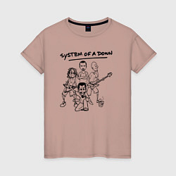 Женская футболка Арт на группу System of a Down