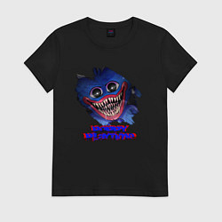 Футболка хлопковая женская POPPY PLAYTIME: MONSTER, цвет: черный