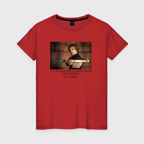Женская футболка Quotes Tyrion / Красный – фото 1