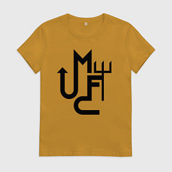 Женская футболка Манчестер Юнайтед минимализм