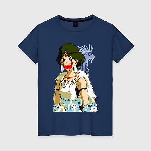 Женская футболка Angry princess / Тёмно-синий – фото 1