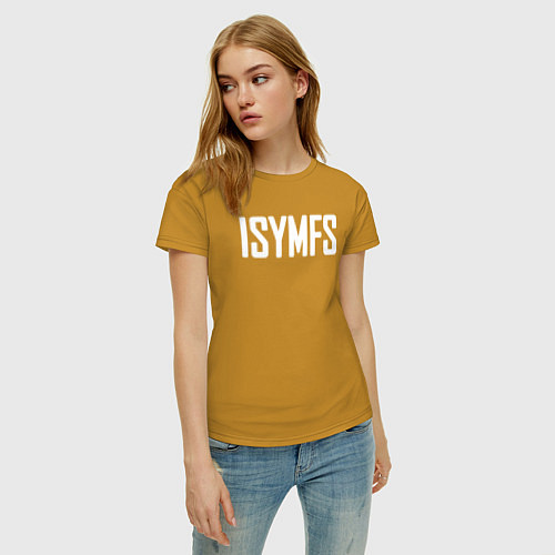 Женская футболка ISYMFS CT Fletcher / Горчичный – фото 3