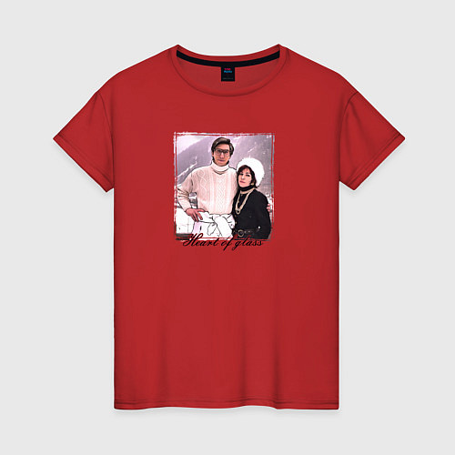 Женская футболка Фото Адам & Гага / Красный – фото 1