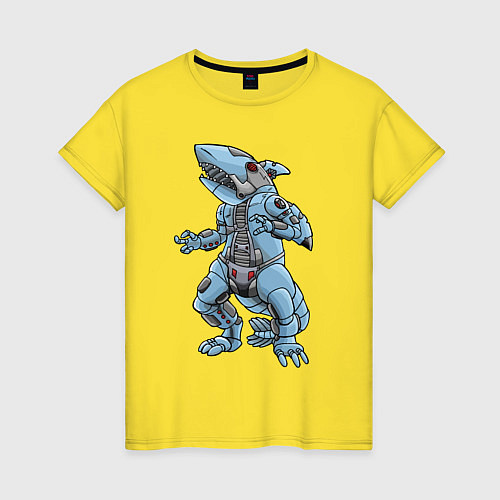 Женская футболка Cyber - Shark 2022 / Желтый – фото 1