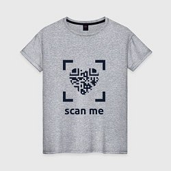 Женская футболка Scan Me - Heart