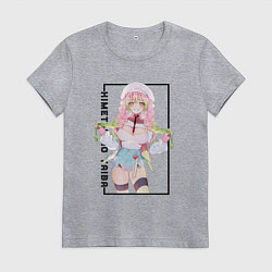 Футболка хлопковая женская Мицури Канродзи Клинок, рассекающий демонов, цвет: меланж