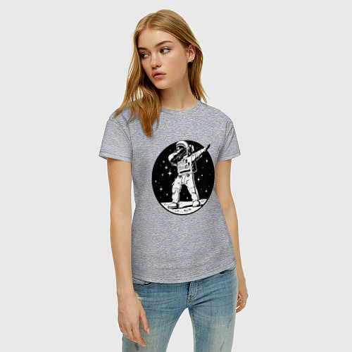 Женская футболка Space Dab / Меланж – фото 3