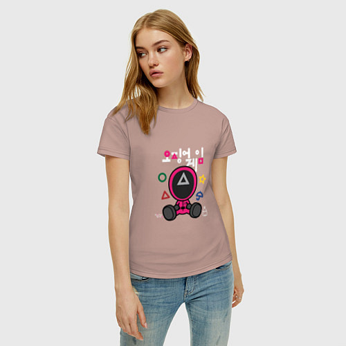 Женская футболка Super Soldier / Пыльно-розовый – фото 3