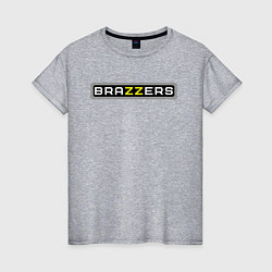 Футболка хлопковая женская Brazzers, цвет: меланж