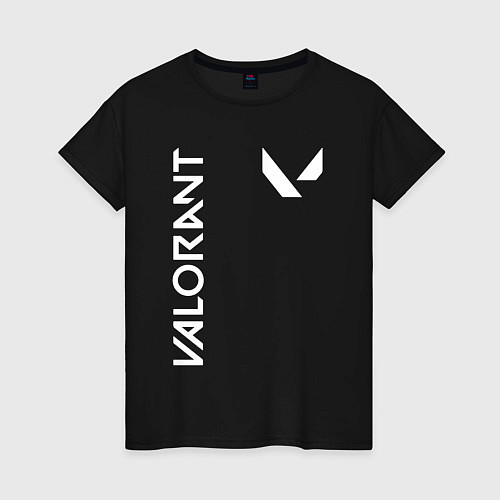 Женская футболка Valorant - Logo / Черный – фото 1