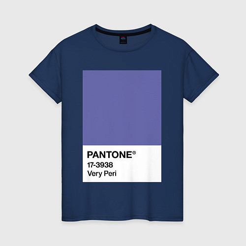 Женская футболка Цвет Pantone 2022 года - Very Peri / Тёмно-синий – фото 1