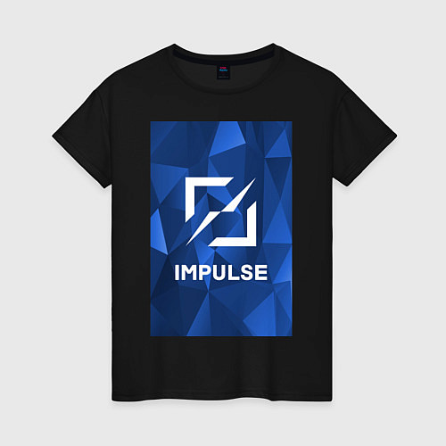 Женская футболка Cobalt Impulse / Черный – фото 1