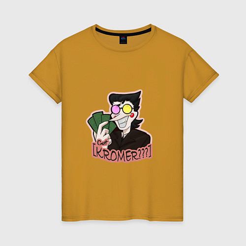 Женская футболка Deltarune - Got Kromer? / Горчичный – фото 1