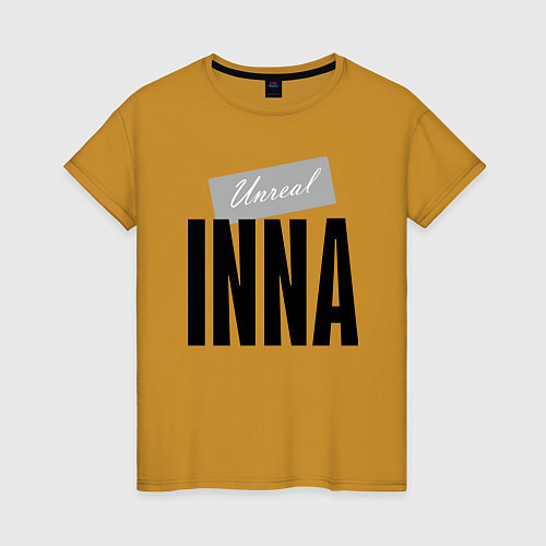 Женская футболка Unreal Inna / Горчичный – фото 1