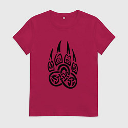 Женская футболка ВЕЛЕС РУНА ЧЁРНАЯ