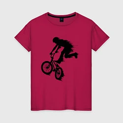 Женская футболка ВЕЛОСПОРТ BMX Racing ВЕЛОСИПЕДИСТ